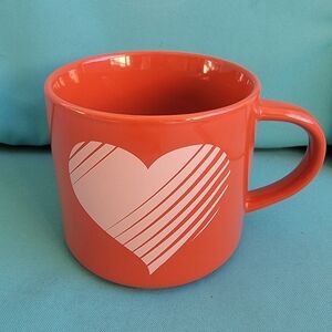 Red heart mug
